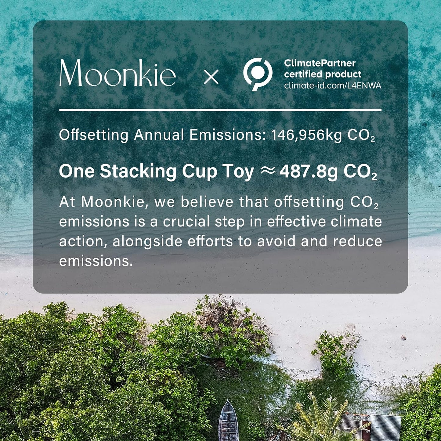 Moonkie Baby Stacking Cups Toy Silicone, Teething Toys for Baby, Early & Toys, 7