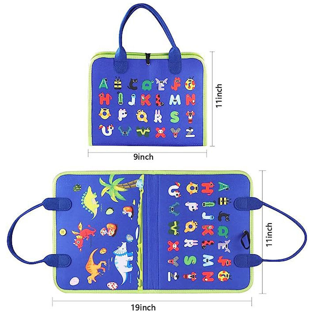 MONTESSORI BUSY BOARD SENSORY LEARNING ACTIVITY TOY TRAVEL PORTABLE FABRIC GIFTS