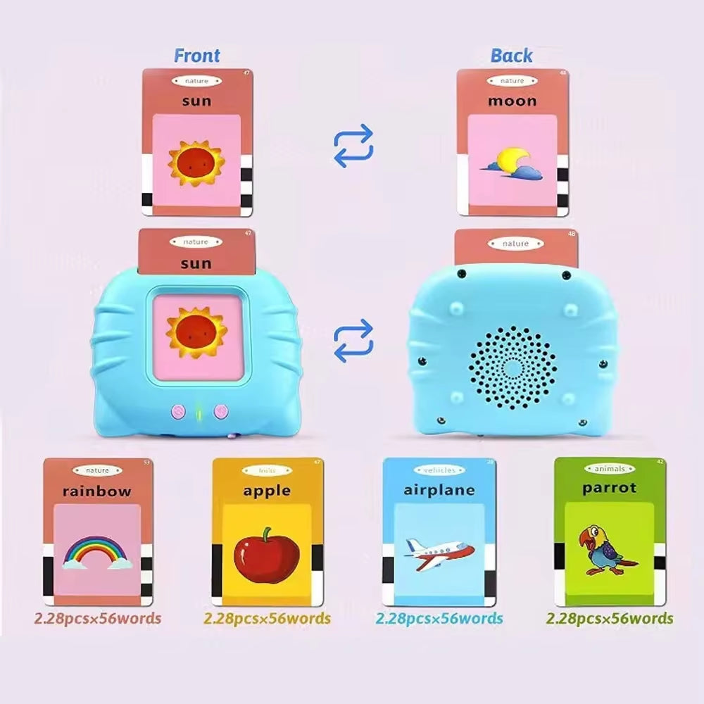 Engaging Early Education Flashcards - Interactive Talking Learning Toys for Preschool Kids - Perfect Electronic Audio Book Gift