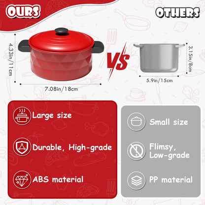 Play Kitchen Accessories, Play Food Sets for Children, Toy Kitchen Accessories for Toddlers 3+ Year Old, Toy Food for 3 Year Old Girl