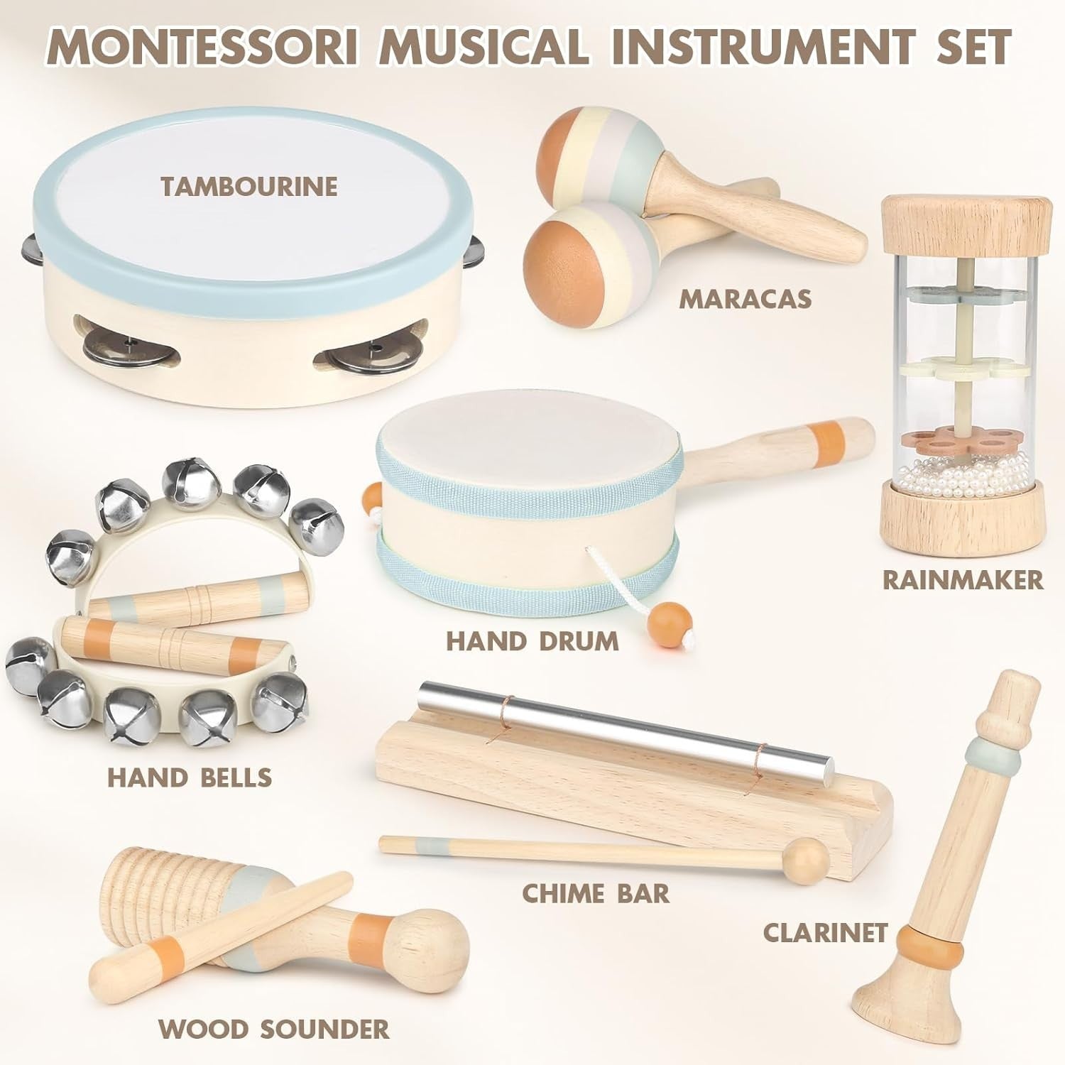 Kids Musical Instruments Baby Musical Instrument Toddler Toys Wooden Toys Baby M