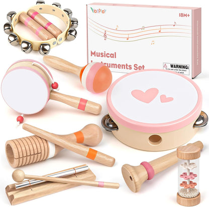 Musical Instruments Baby Musical Toys Baby Girl Gift Maracas Percussion Drum Instruments Sensory Toys for Boys Girls Gift