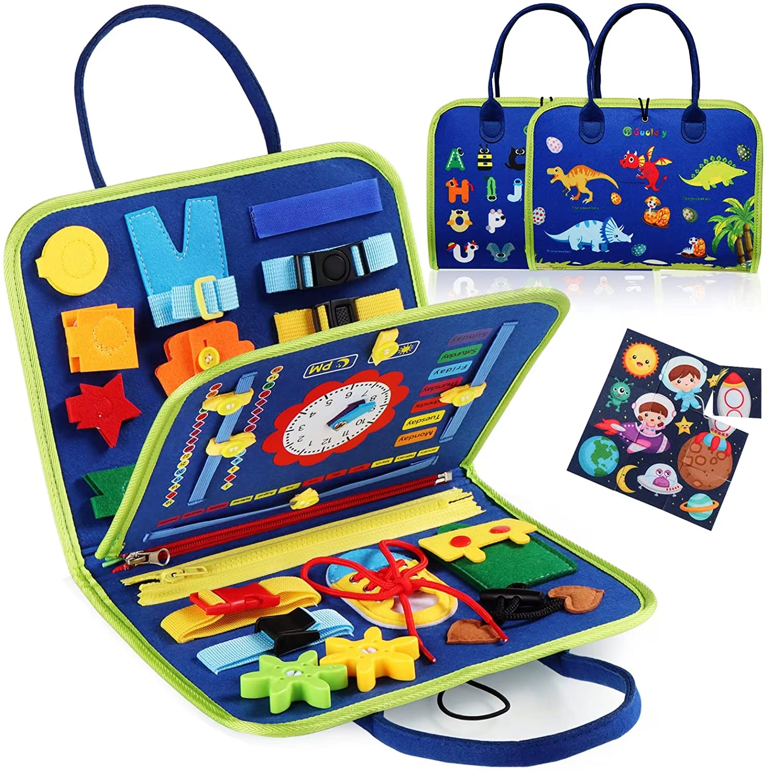 Montessori Toddler Busy Board,Autism Sensory Toys,Educational Activity Motor Skills Baby, Life Skills Learning Toys for Kids