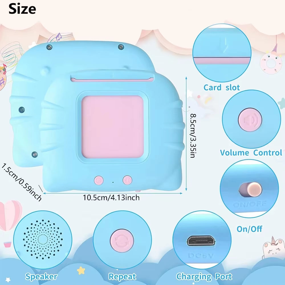 Engaging Early Education Flashcards - Interactive Talking Learning Toys for Preschool Kids - Perfect Electronic Audio Book Gift