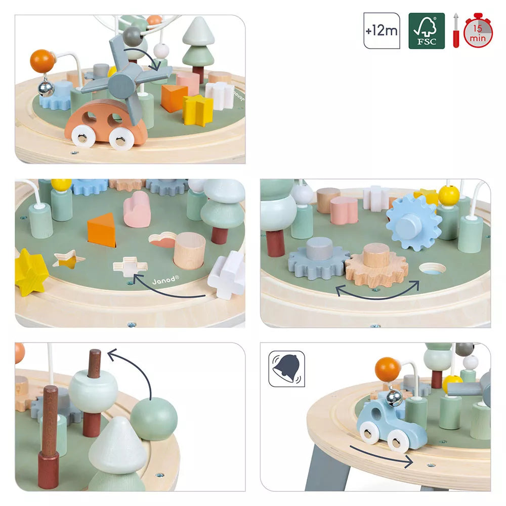 Janod Sweet Cocoon Activity Table BRAND NEW